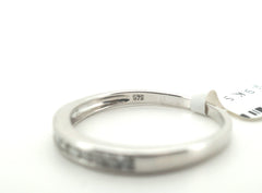 Ladies 9K White Gold Diamond Ring (Size: S) - 248535