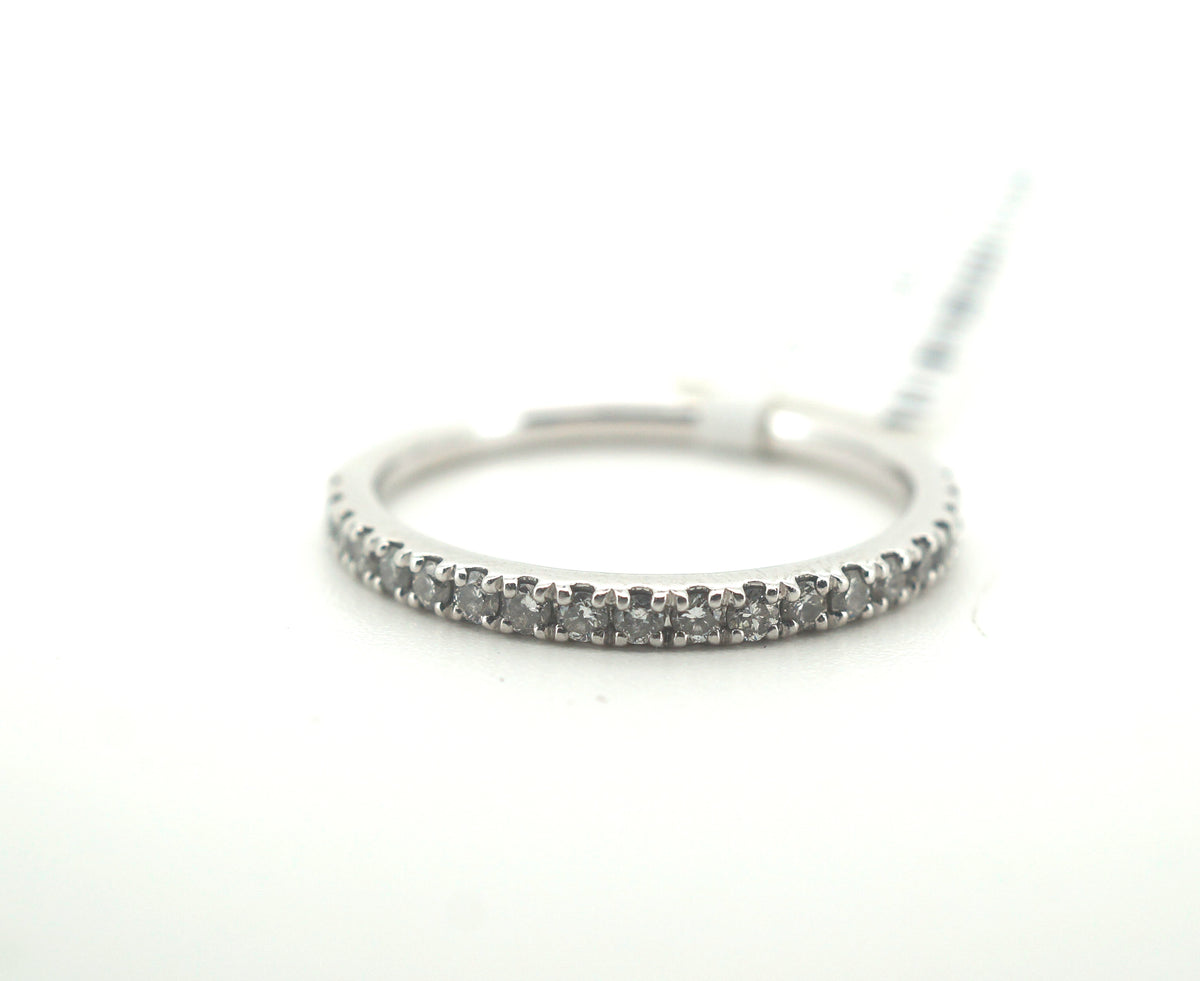 Ladies 14K White Gold Diamond Ring (Size Q) - 25580