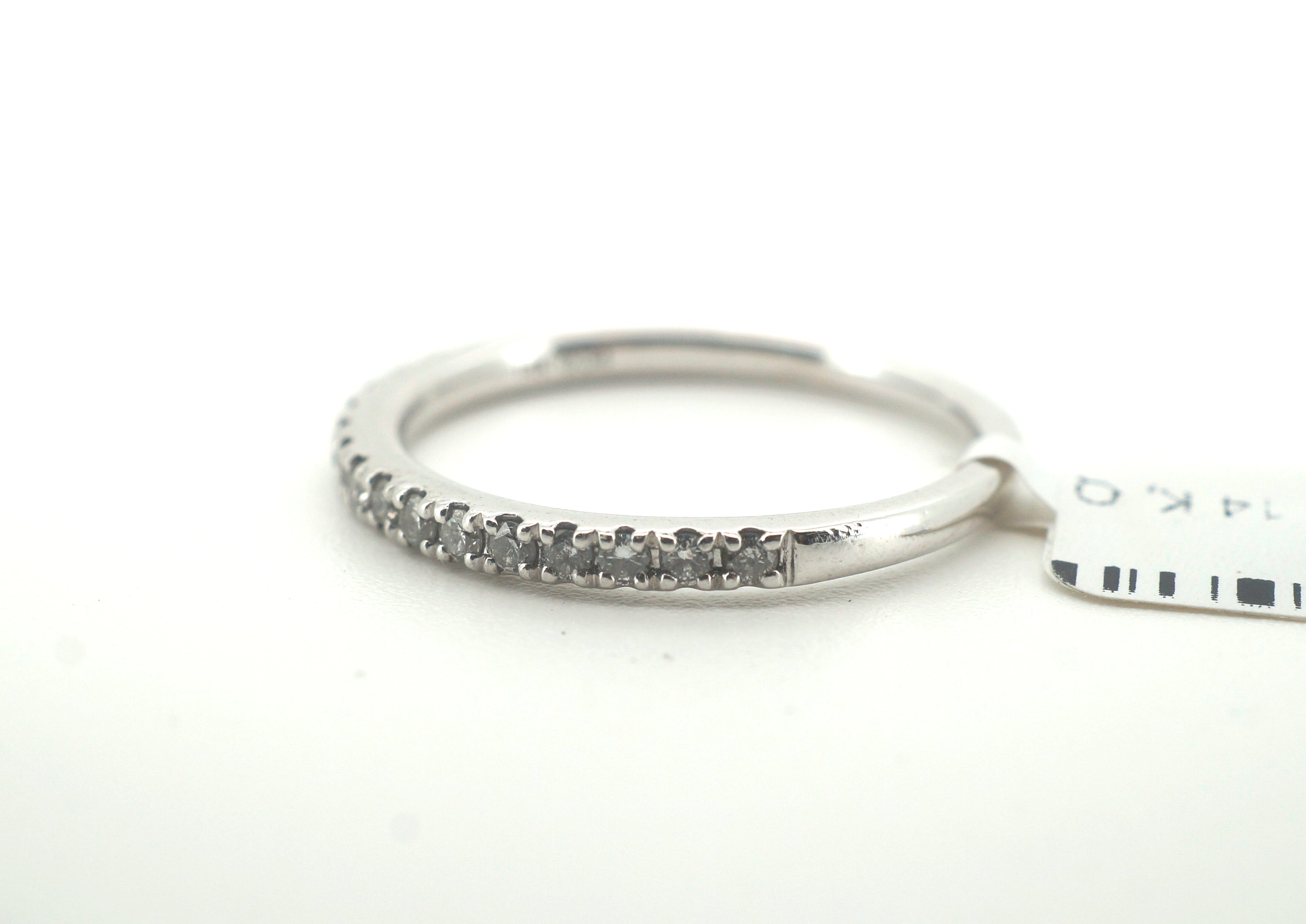 Ladies 14K White Gold Diamond Ring (Size Q) - 25580