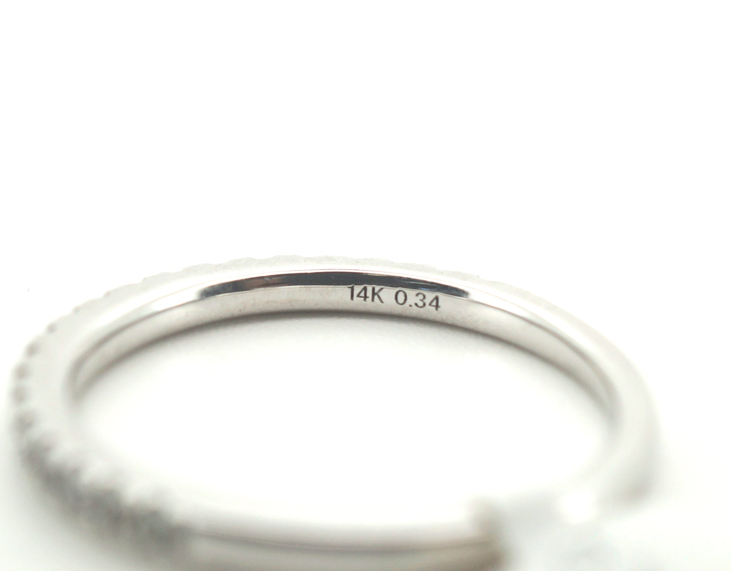 Ladies 14K White Gold Diamond Ring (Size Q) - 25580