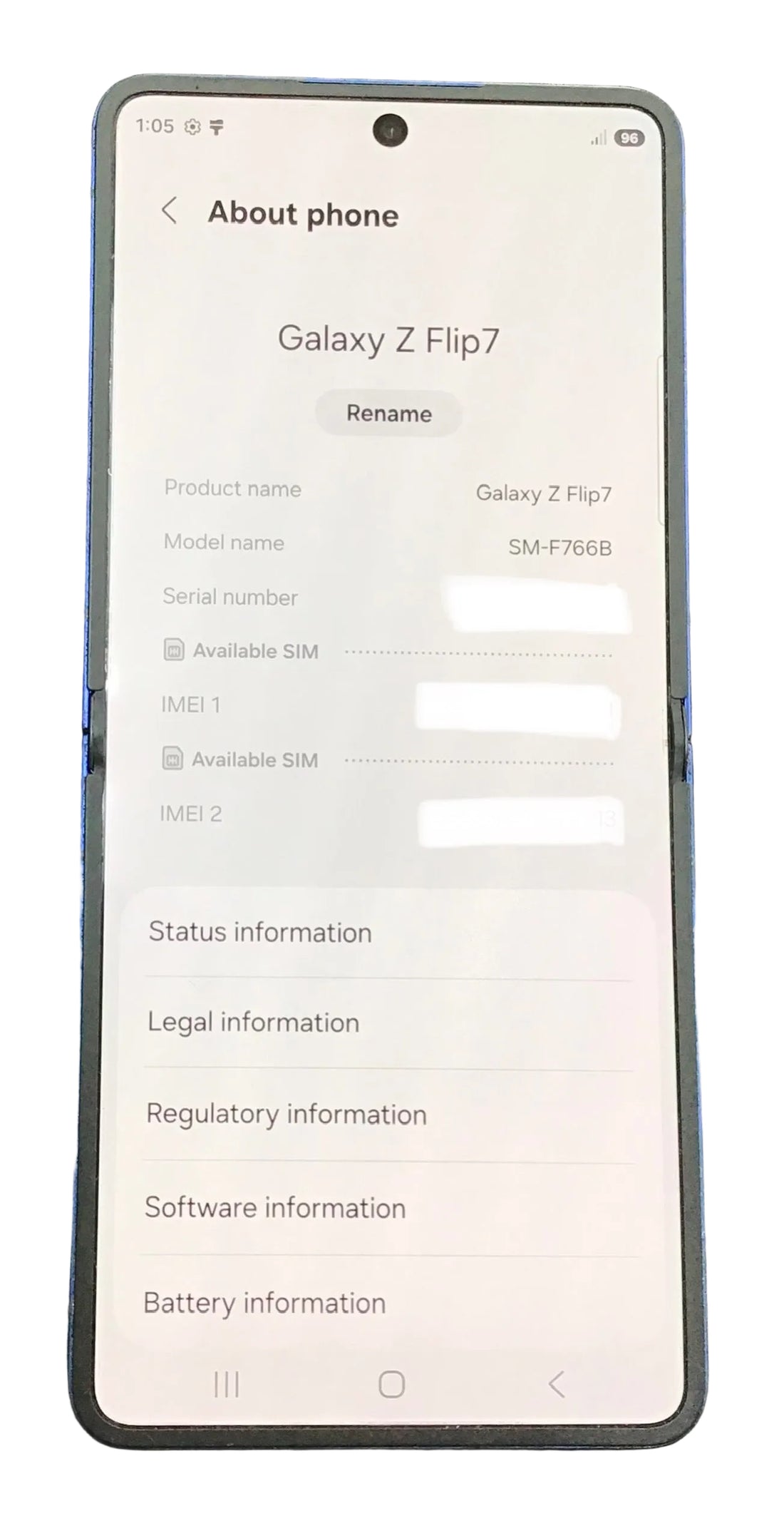 Samsung Galaxy Z Flip7 Smartphone Ref#513402
