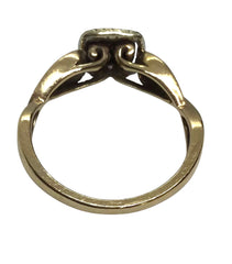 Ladies 9ct Yellow Gold Diamond Engagement Ring (Size Q) Ref#504363