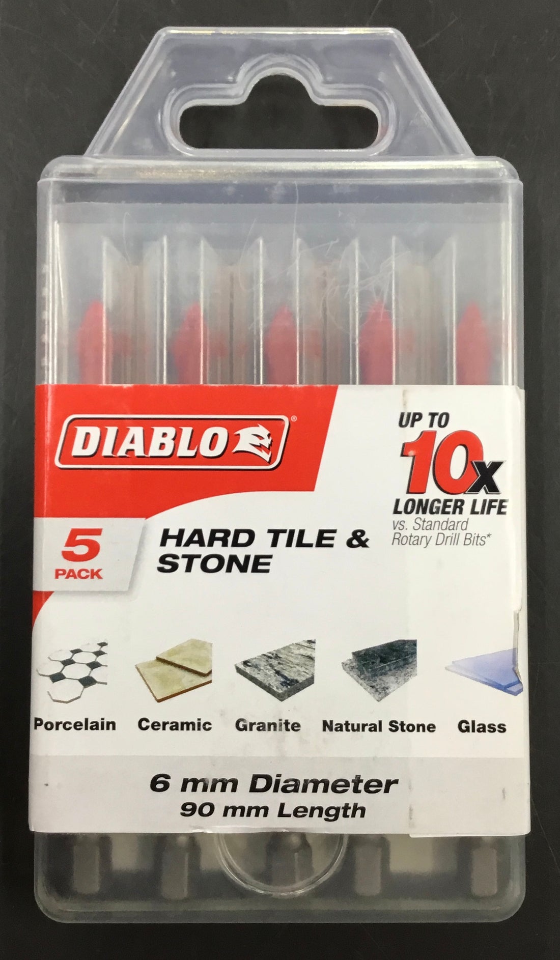 DIABLO 6mm HARD TILE & STONE MASONRY BITS Ref#512063