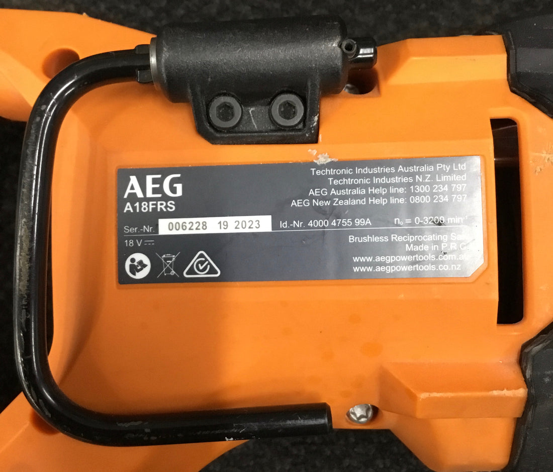 AEG 18v RECIPROCATING SAW SKIN ONLY Ref#513969