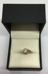 Ladies 9ct Gold Diamond Ring (Size Q) Ref#511380