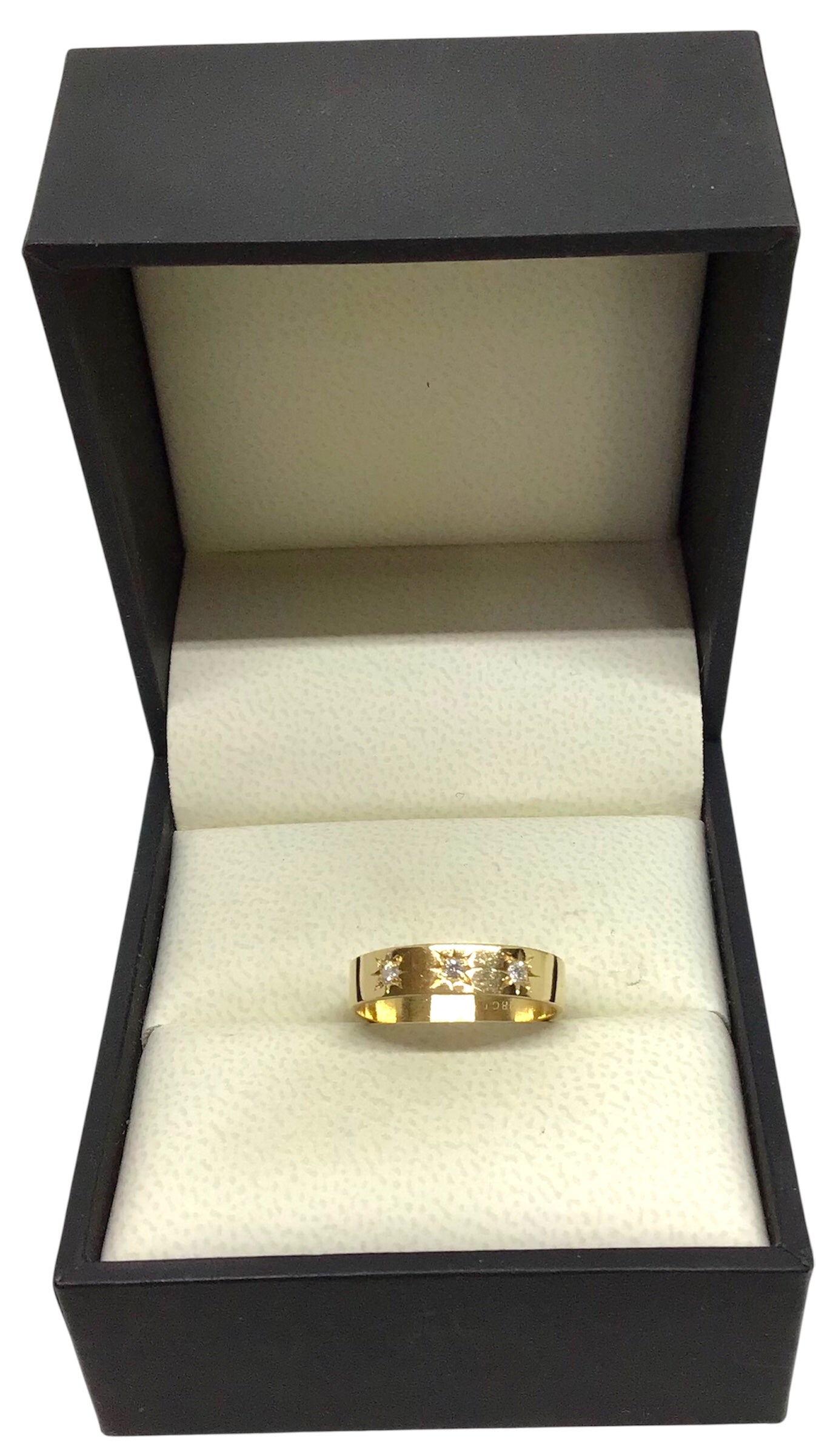 Ladies 18ct Yellow Gold Diamond Ring (Size M) Ref#507306