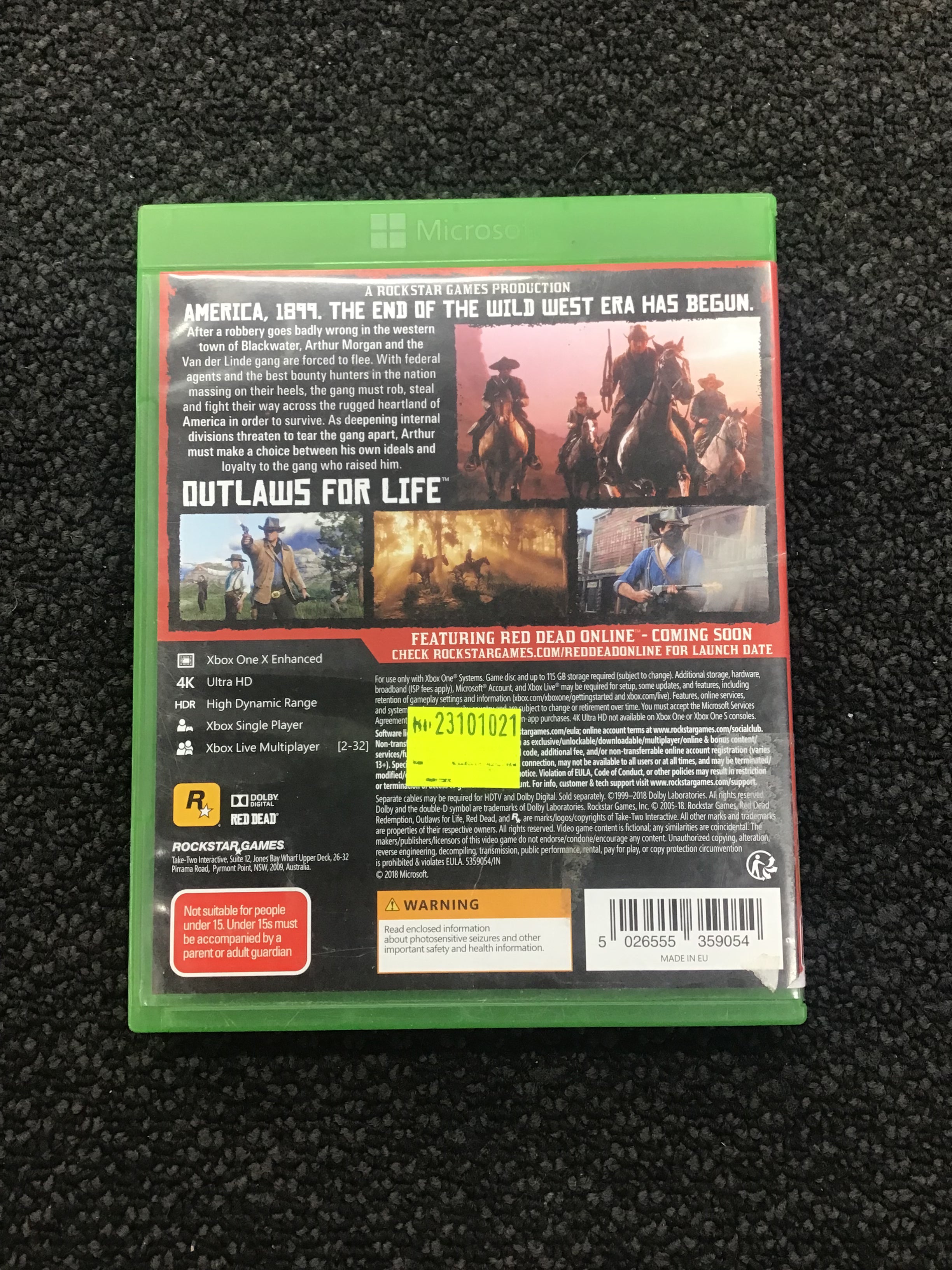 Xbox one game red dead redemption 2 Ref#510629