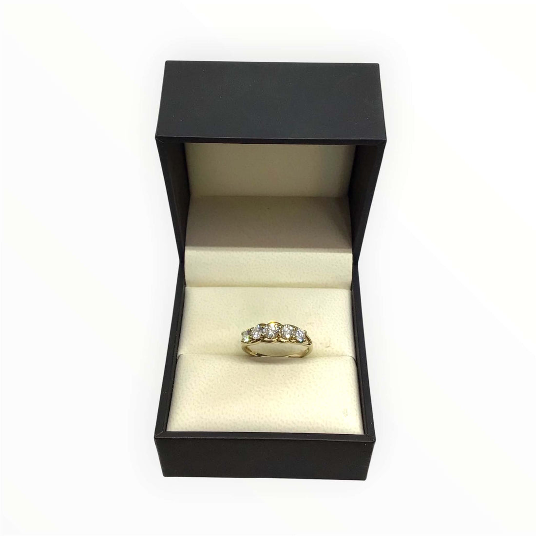 Ladies 9ct Gold Lab Grown Diamond Ring (Size Q) Ref#513310