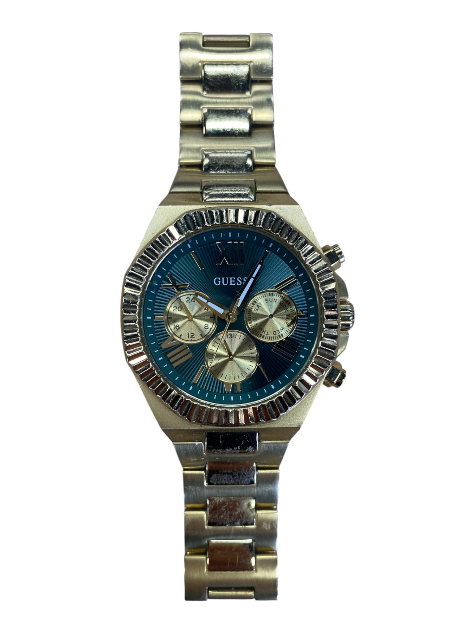 GUESS - D108310424 EQUITY STAINLESS STEEL MENS GOLD STYLE WATCH - 507062