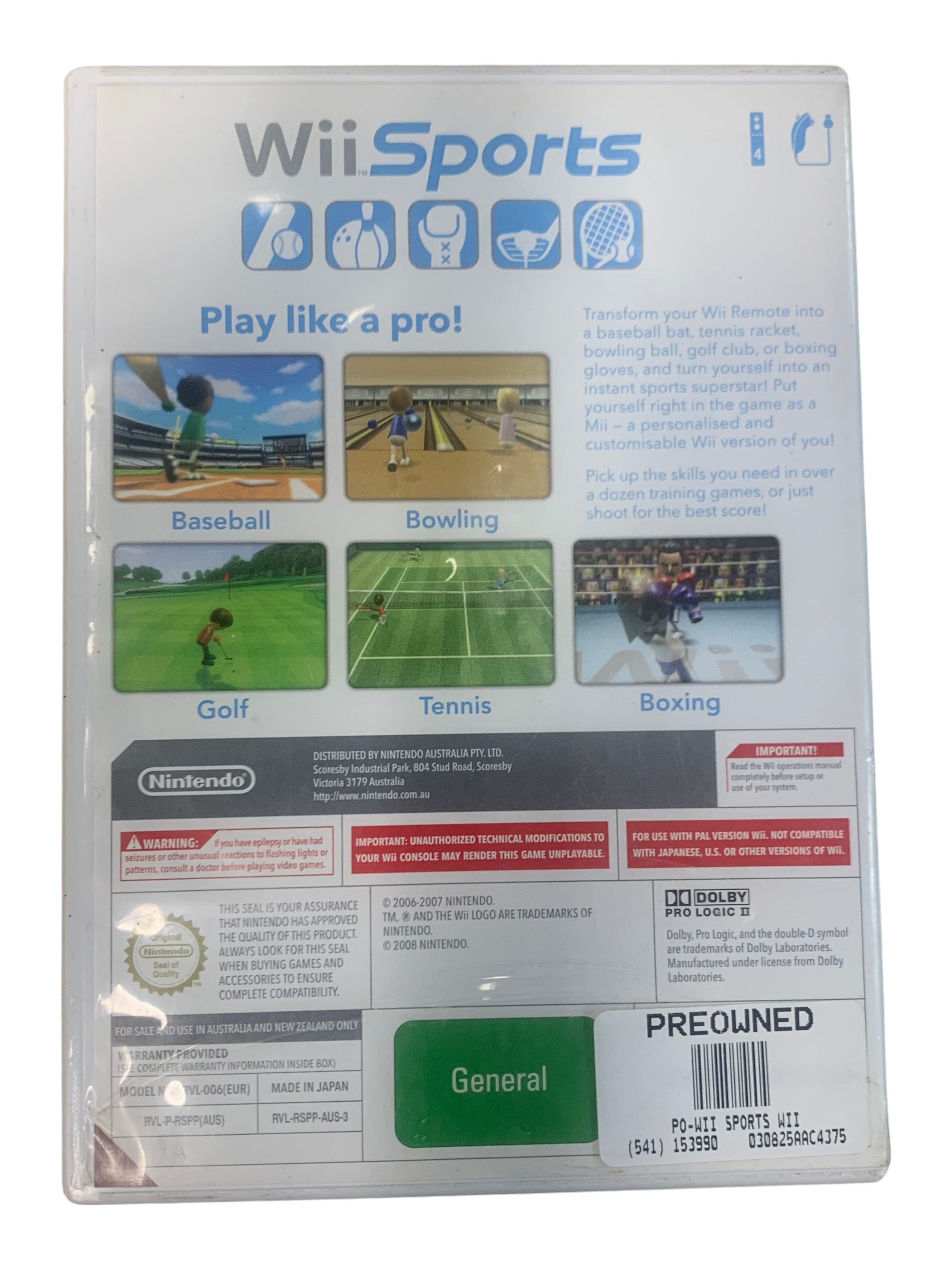 Nintendo Wii Wii Sports - 504981